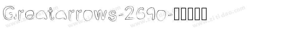 Greatarrows-269o字体转换