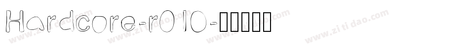 Hardcore-r01O字体转换