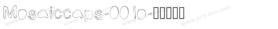 Mosaiccaps-001o字体转换