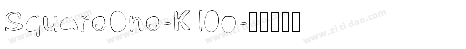SquareOne-K10o字体转换