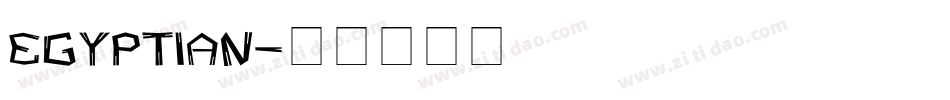 Egyptian字体转换