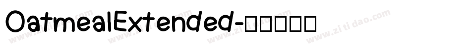OatmealExtended字体转换
