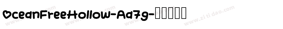 OceanFreeHollow-Aa7g字体转换