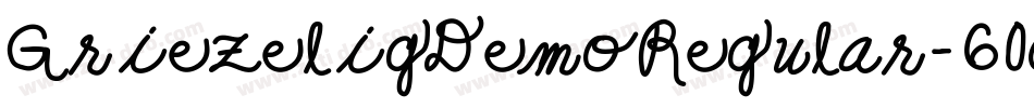 GriezeligDemoRegular-60oD字体转换
