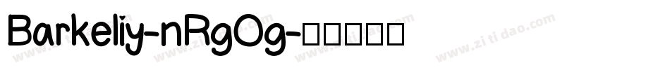 Barkeliy-nRgOg字体转换