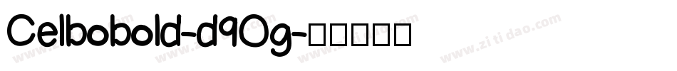 Celbobold-d9Og字体转换