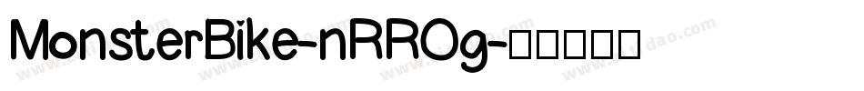 MonsterBike-nRROg字体转换