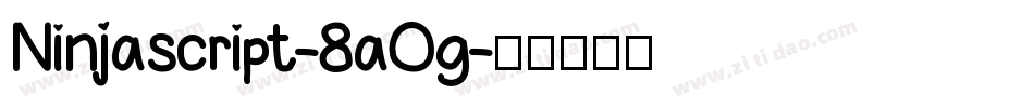 Ninjascript-8aOg字体转换