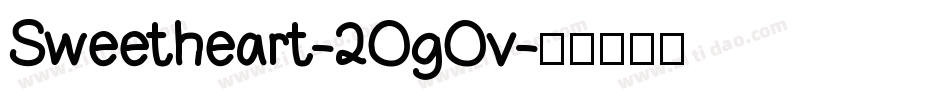 Sweetheart-2OgOv字体转换