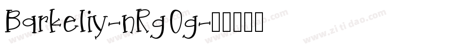 Barkeliy-nRgOg字体转换