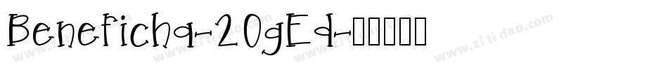 Beneficha-2OgEd字体转换