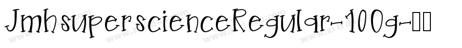 JmhsuperscienceRegular-10Og字体转换