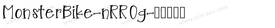 MonsterBike-nRROg字体转换