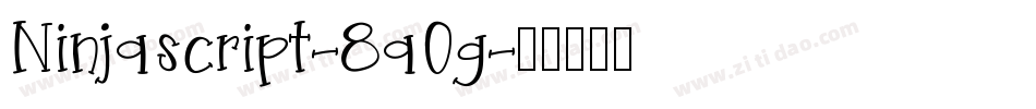Ninjascript-8aOg字体转换