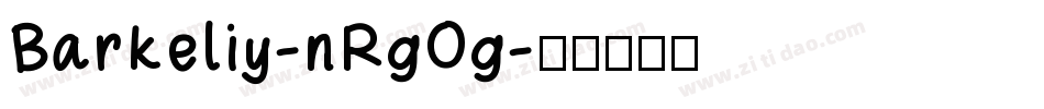Barkeliy-nRgOg字体转换