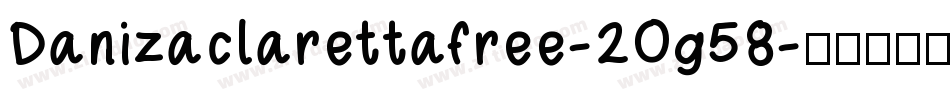 Danizaclarettafree-2Og58字体转换