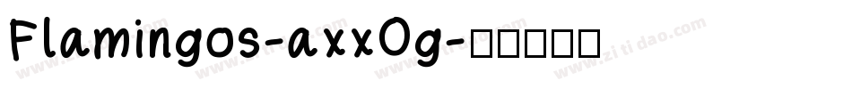 Flamingos-axxOg字体转换