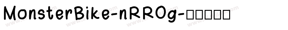 MonsterBike-nRROg字体转换