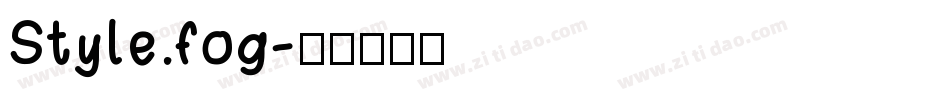 Style.fog字体转换