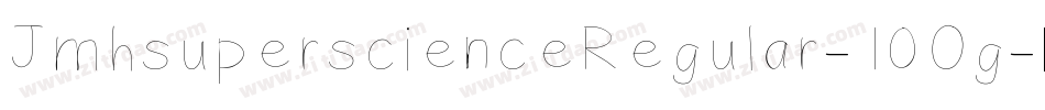 JmhsuperscienceRegular-10Og字体转换
