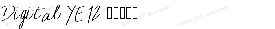 Digital-YE12字体转换