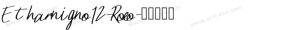 Etharnigno12-Roeo字体转换