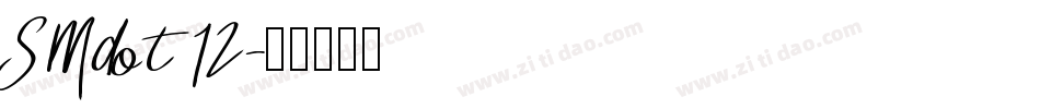 SMdot12字体转换