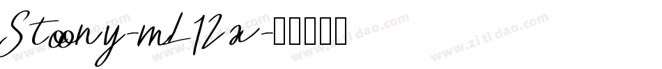 Stoony-mL12x字体转换