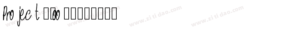 ProjectX-oo14字体转换