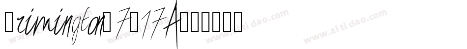 Brimington-7B17A字体转换