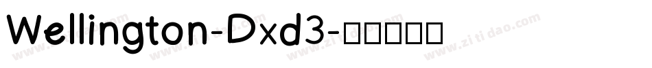 Wellington-Dxd3字体转换
