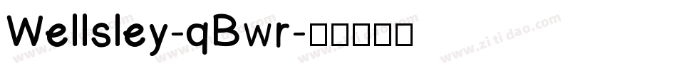 Wellsley-qBwr字体转换