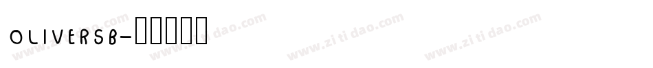 OLIVERSB字体转换