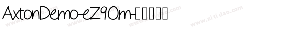 AxtonDemo-eZ9Om字体转换