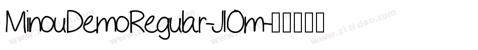 MinouDemoRegular-JlOm字体转换