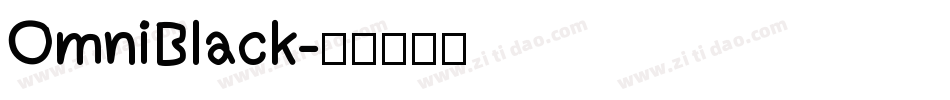 OmniBlack字体转换