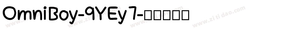 OmniBoy-9YEy7字体转换