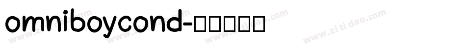 omniboycond字体转换