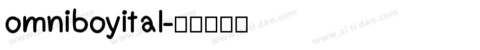 omniboyital字体转换