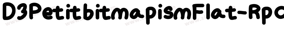 D3PetitbitmapismFlat-RpOo字体转换