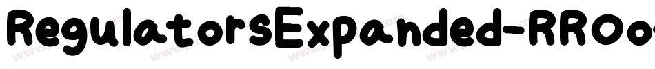 RegulatorsExpanded-RROo字体转换
