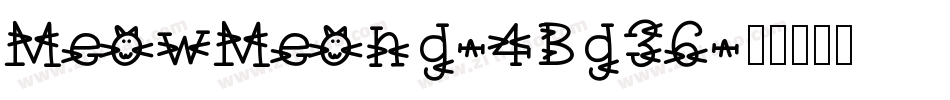MeowMeong-4Bg36字体转换
