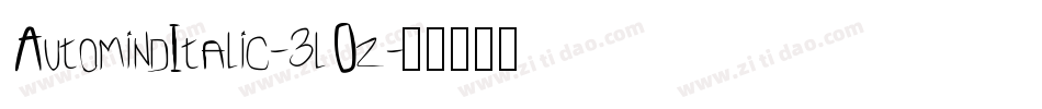 AutomindItalic-3lOz字体转换