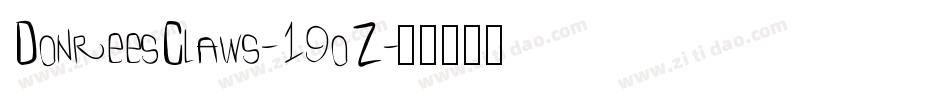 DonreesClaws-19oZ字体转换