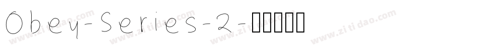 Obey-Series-2字体转换