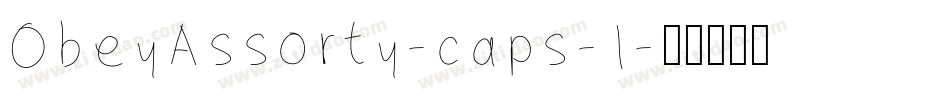 ObeyAssorty-caps-1字体转换