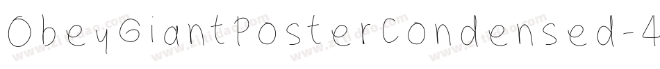 ObeyGiantPosterCondensed-4字体转换