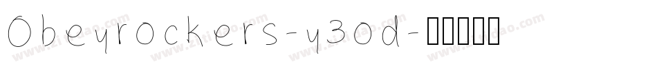 Obeyrockers-y3od字体转换