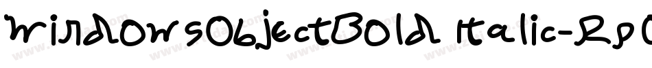 WindowsObjectBoldItalic-Rp0wo字体转换