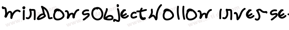 WindowsObjectHollowInverse-8Mey2字体转换